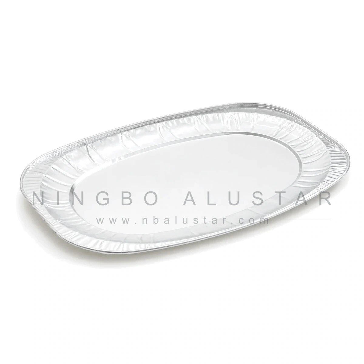 S083 bandeja de aluminio · grande · ovalado · poco profundo