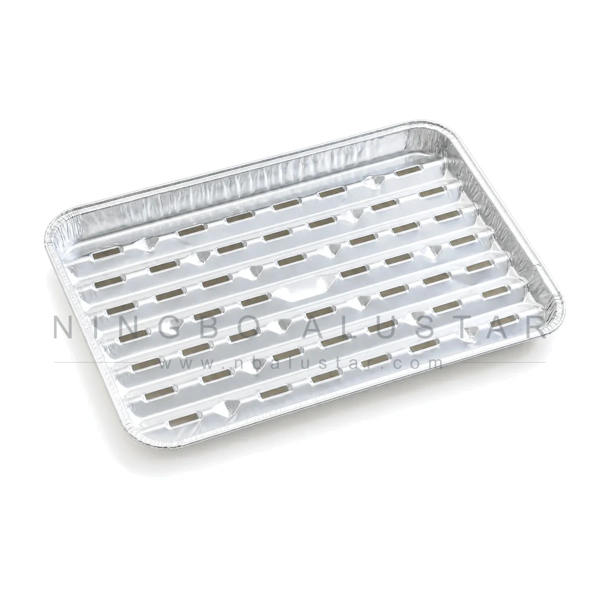 SR820 bandeja de aluminio para barbacoa · perforación cuadrada
